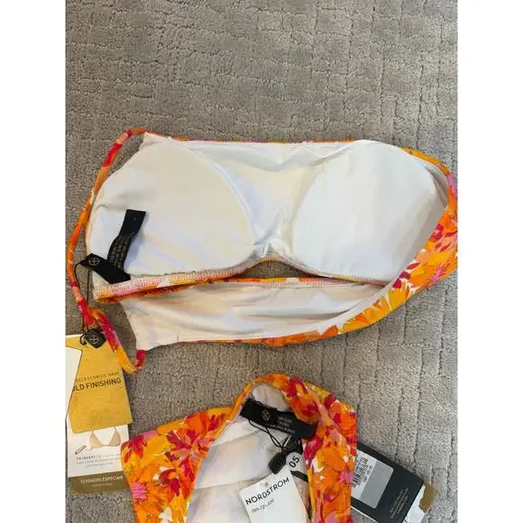 NWT Vix by Paula Hermanny Lowana Mustard Ana-Giulia 2 Piece Bikini Size LARGE - Picture 2 of 10